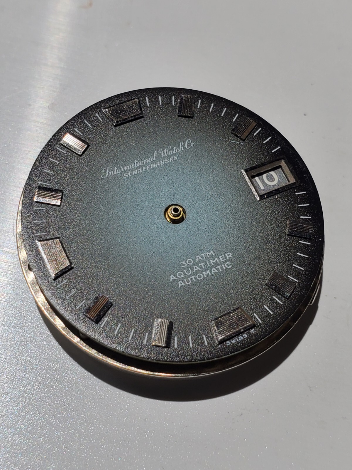 Vintage 60s IWC Aquatimer Vignette Blue Dial and Complete Movement Parts