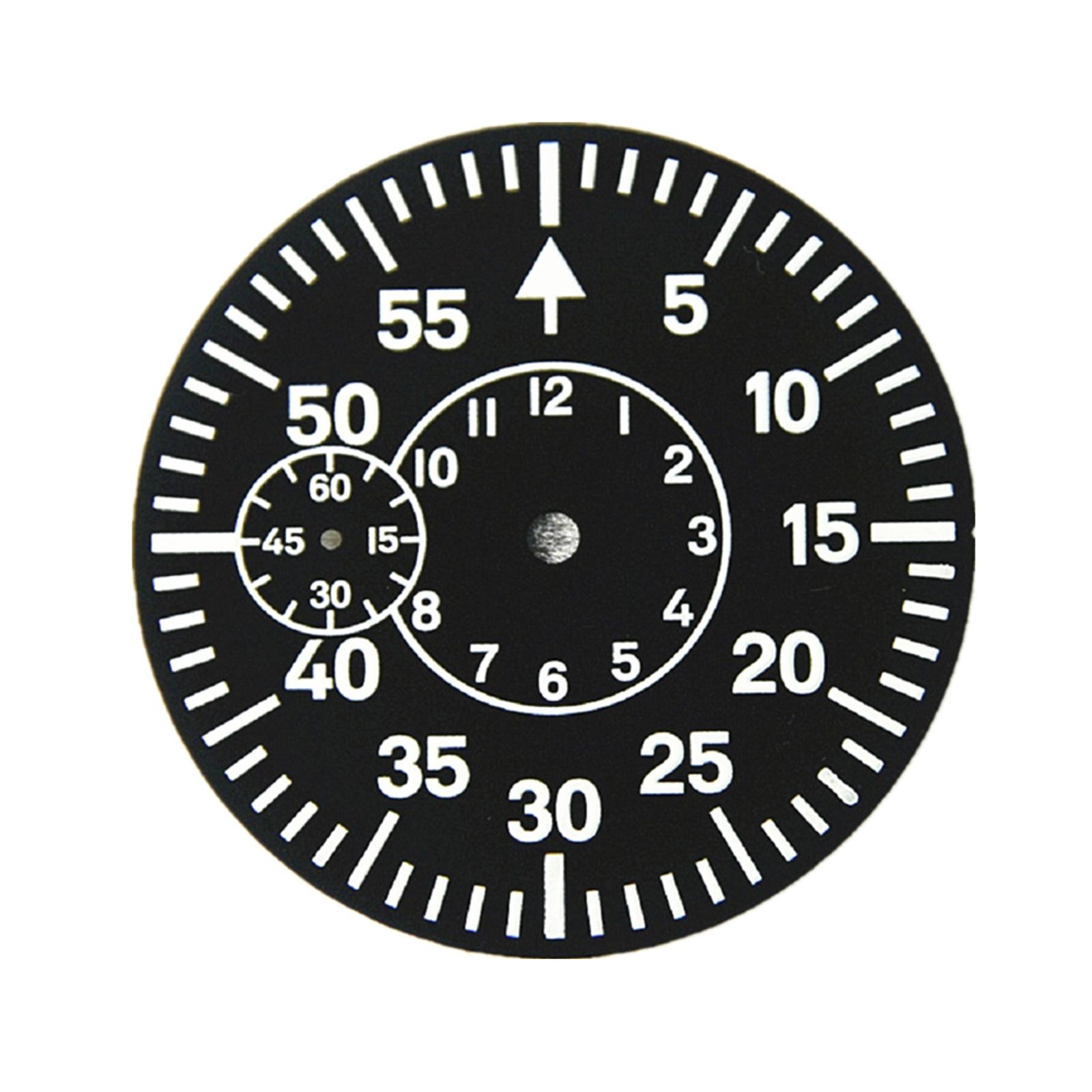 38.9mm Watch Dial Green Luminous Watch Face Plate For ETA 6497 6498 6/9 o’clock-