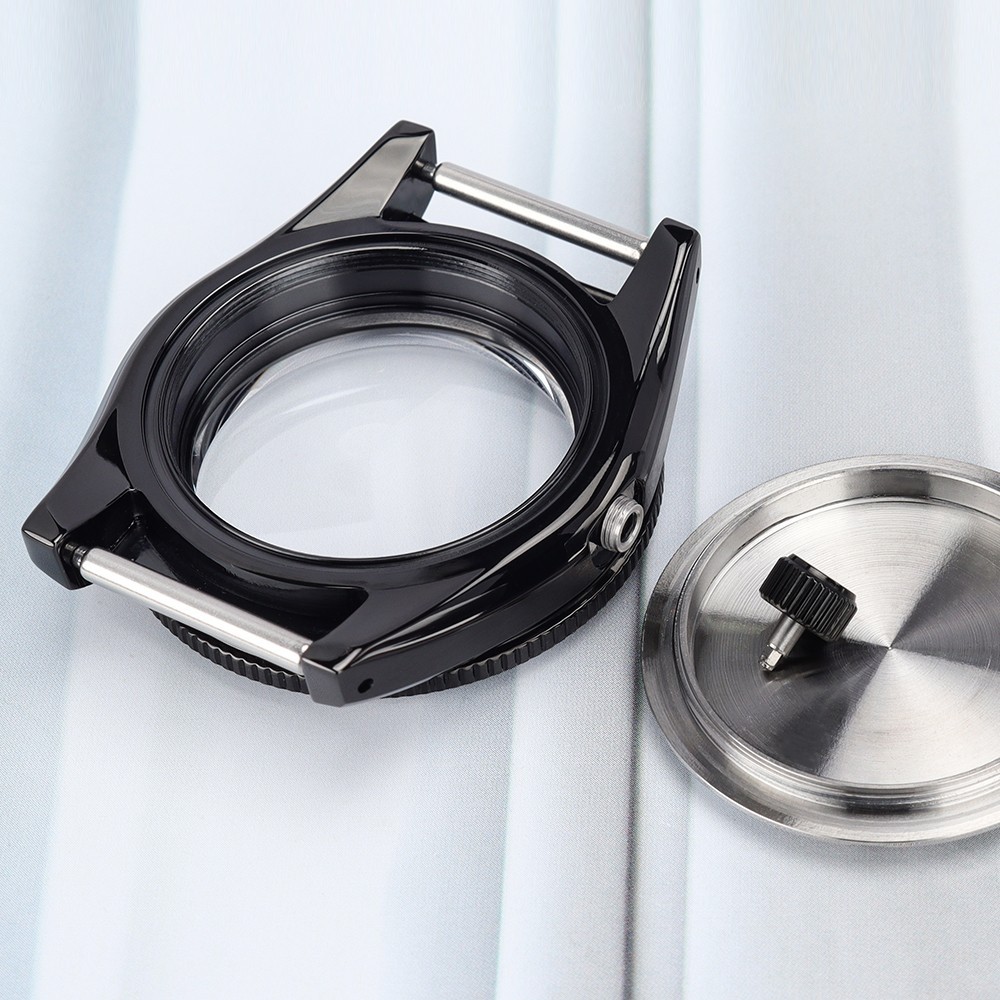 PVD STEEL Watch Case 40.5mm Prospex Style Sapphire 10ATM For JAPAN NH35 Movement