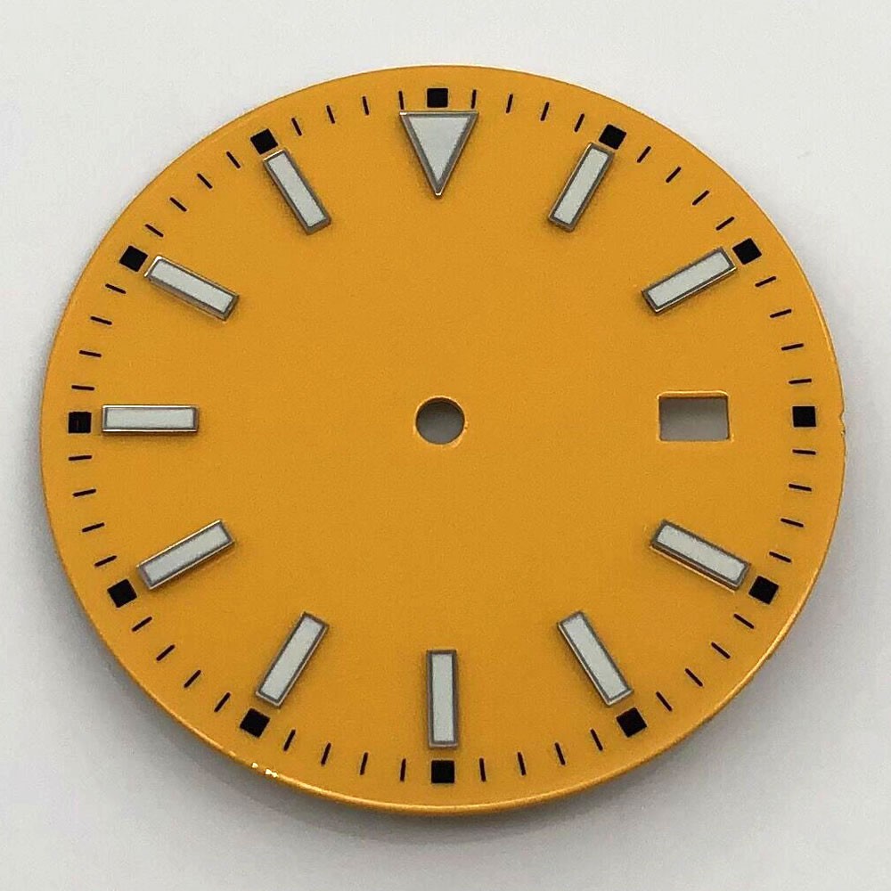 33.5mm Sterile Dial Luminous Fit NH35 Movement Black Blue Green Yellow White