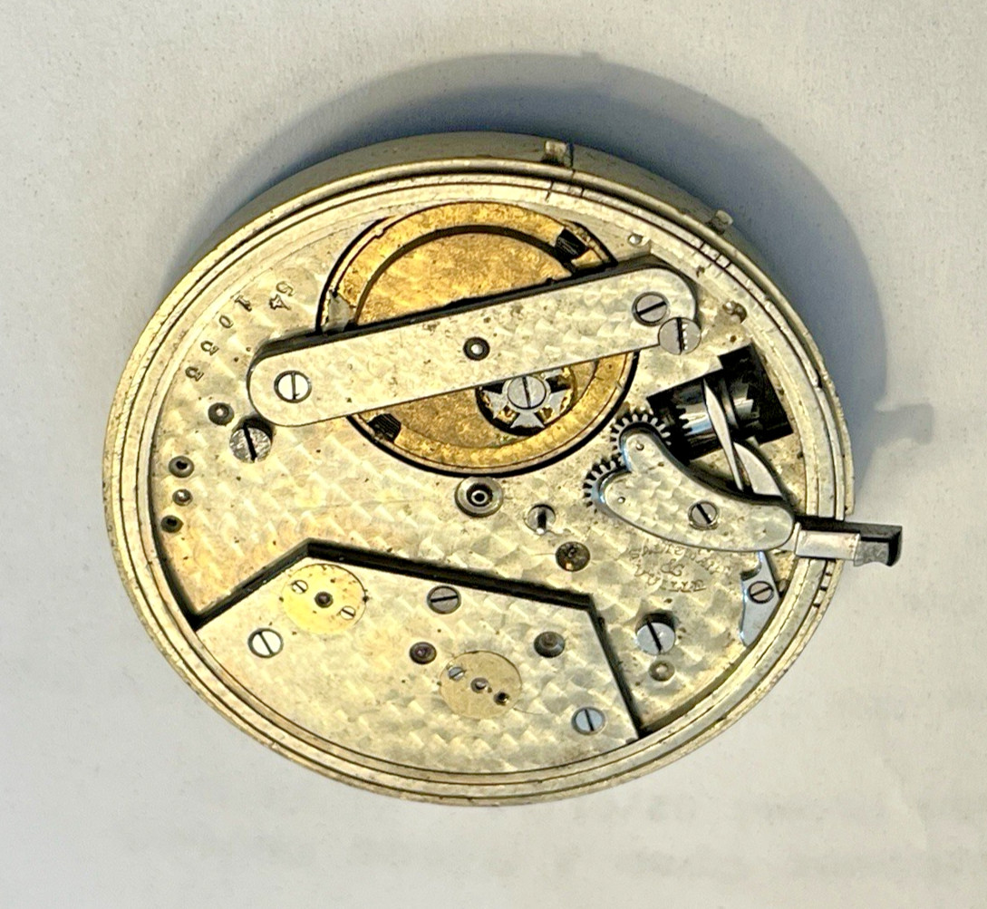 AUGUSTE SALTZMAN 45.22mm POCKET WATCH MOVEMENT RUNNING FREE SHIPPING
