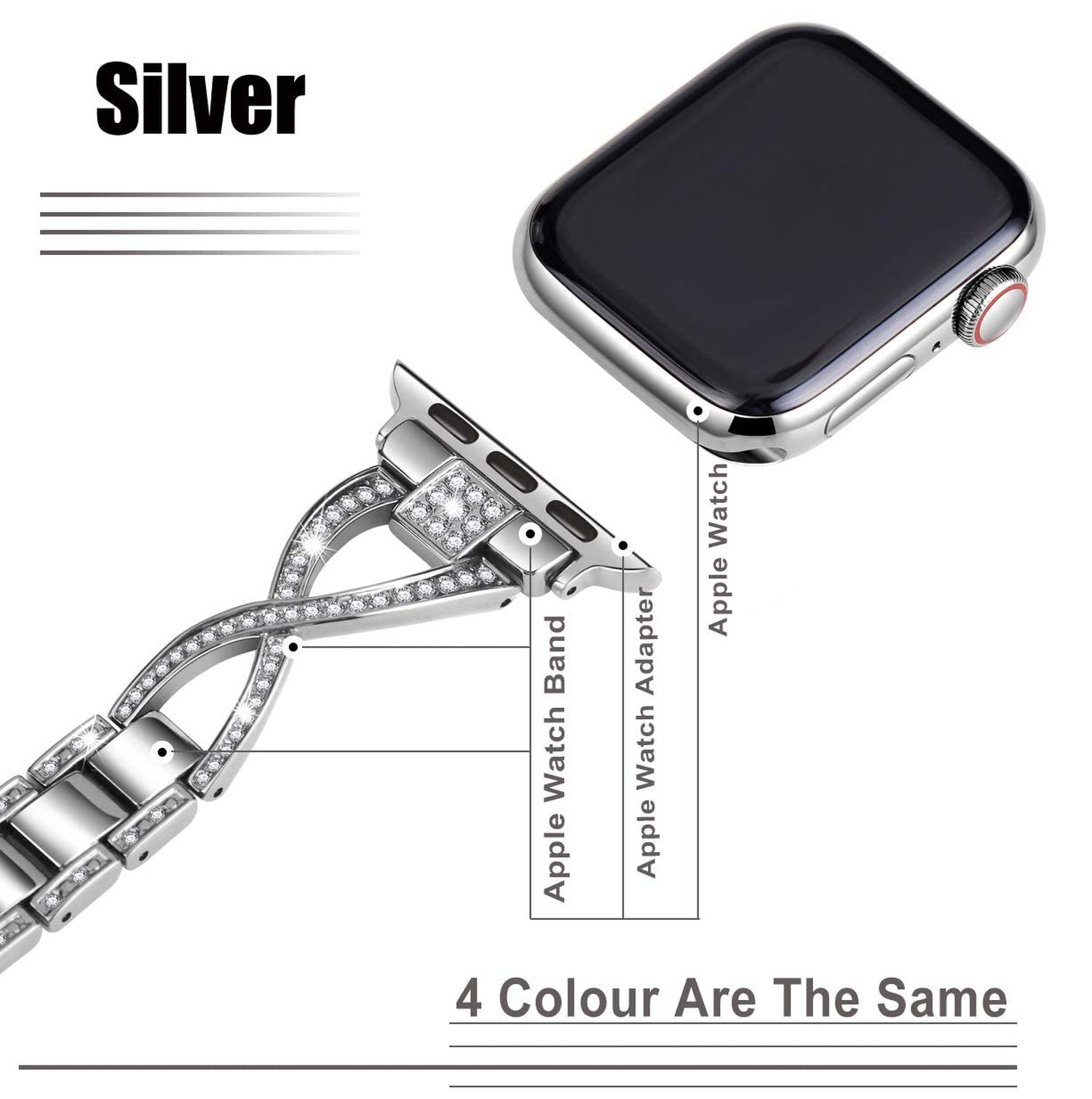 Bands for Apple Watch 38mm 40mm 41mm 42mm(Series10 11) Women Series11 10 9 8 …
