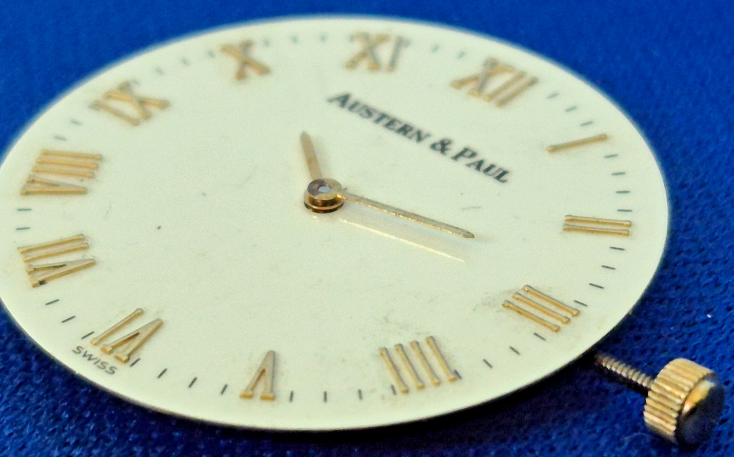 ETA 976.001 Movement Running , Austern Paul, Stem & Hands Fits Many Other Brands