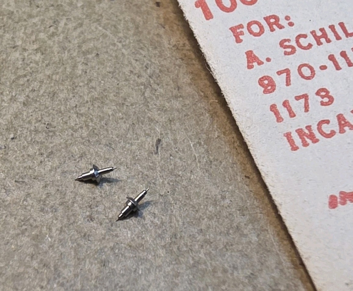 Lot Of 2 NOS Bestfit 100/729 Incabloc Balance Staffs For AS 970-1171-1173