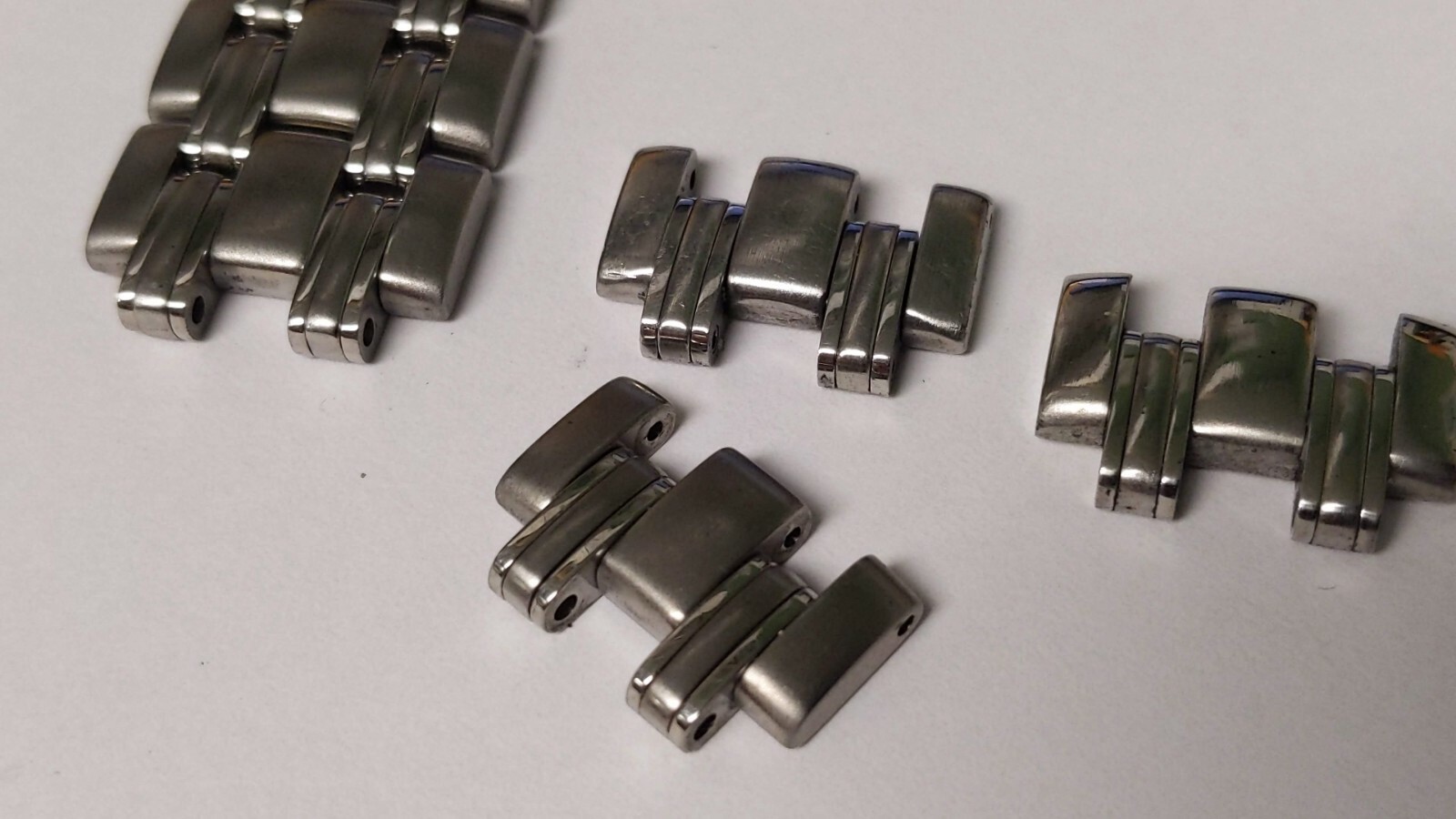 Genuine Omega LINK S/S approx 18mm see photos brushed S/S, 6 LINKS, 1 price.