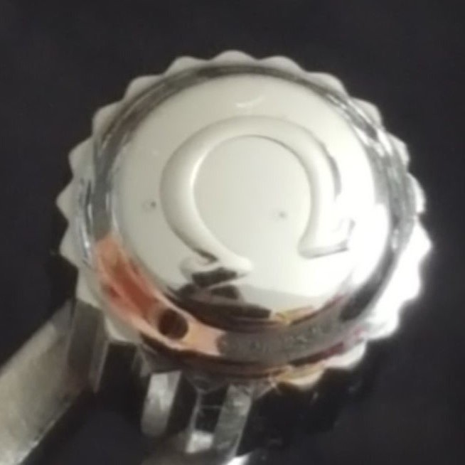 Omega Screw Down Water Resistant Crown, Steel, Part Number 42147
