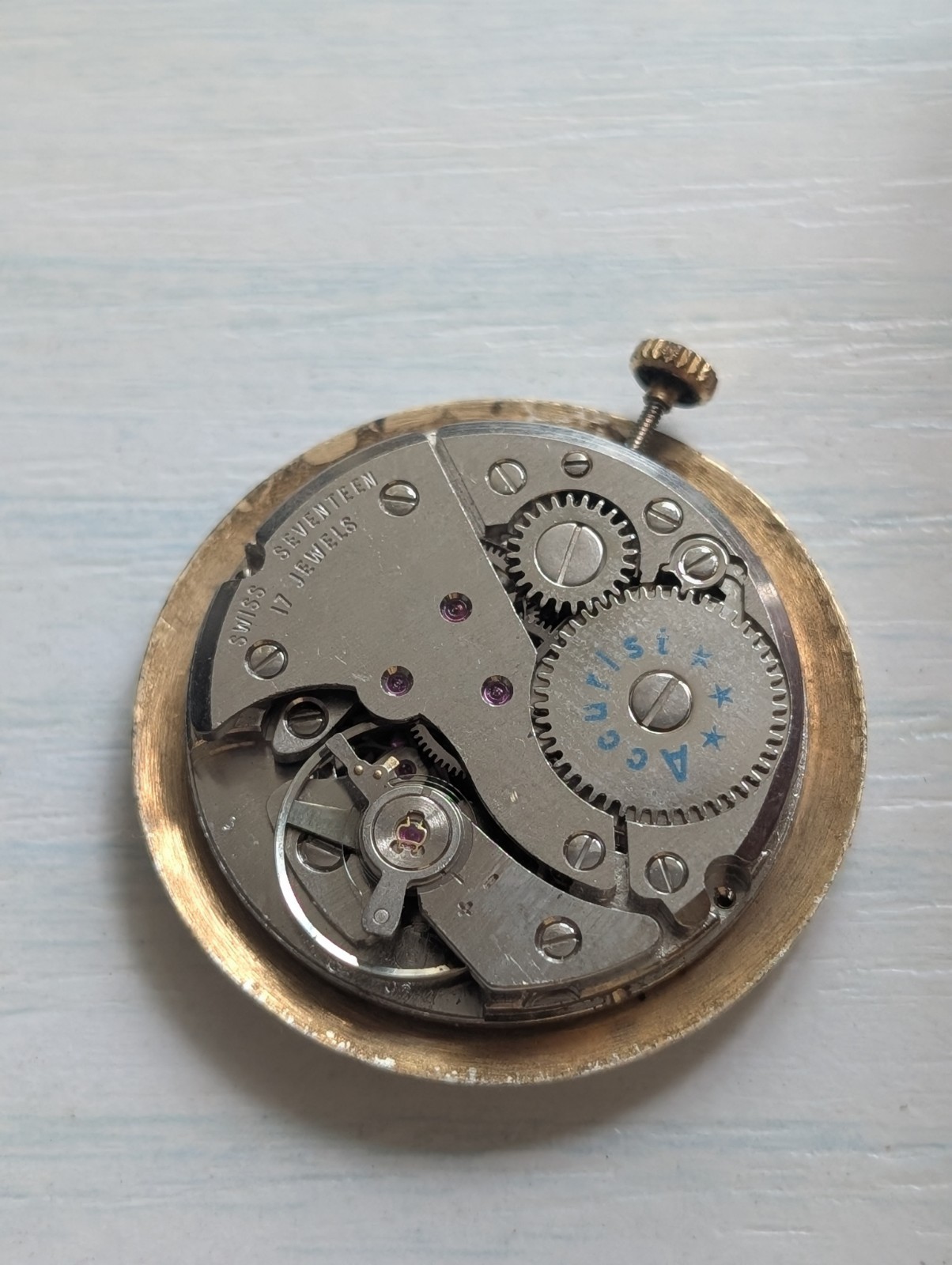Vintage FHF/ST 96-4 Mechanical Watch Movement (Spares/Repairs/Good Balance)