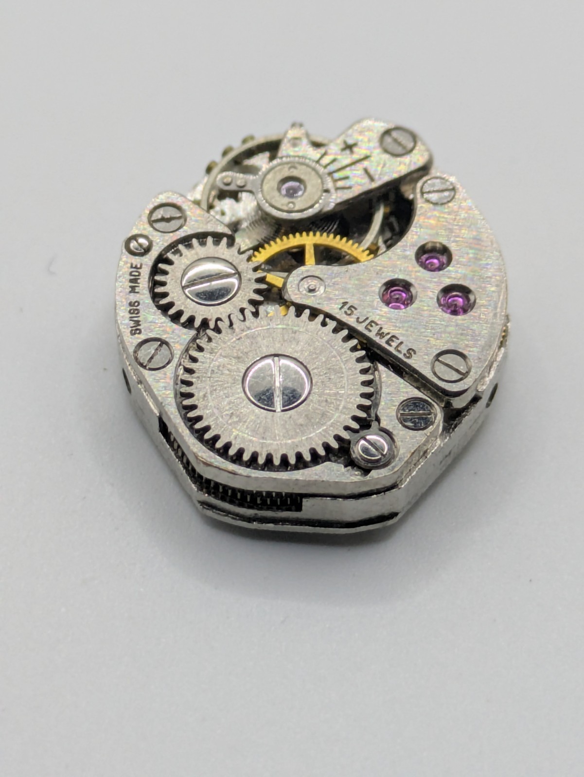 FHF 60 Hirco Manual Wind Watch Movement 15 Jewels Swiss Parts Repair 15.3mm