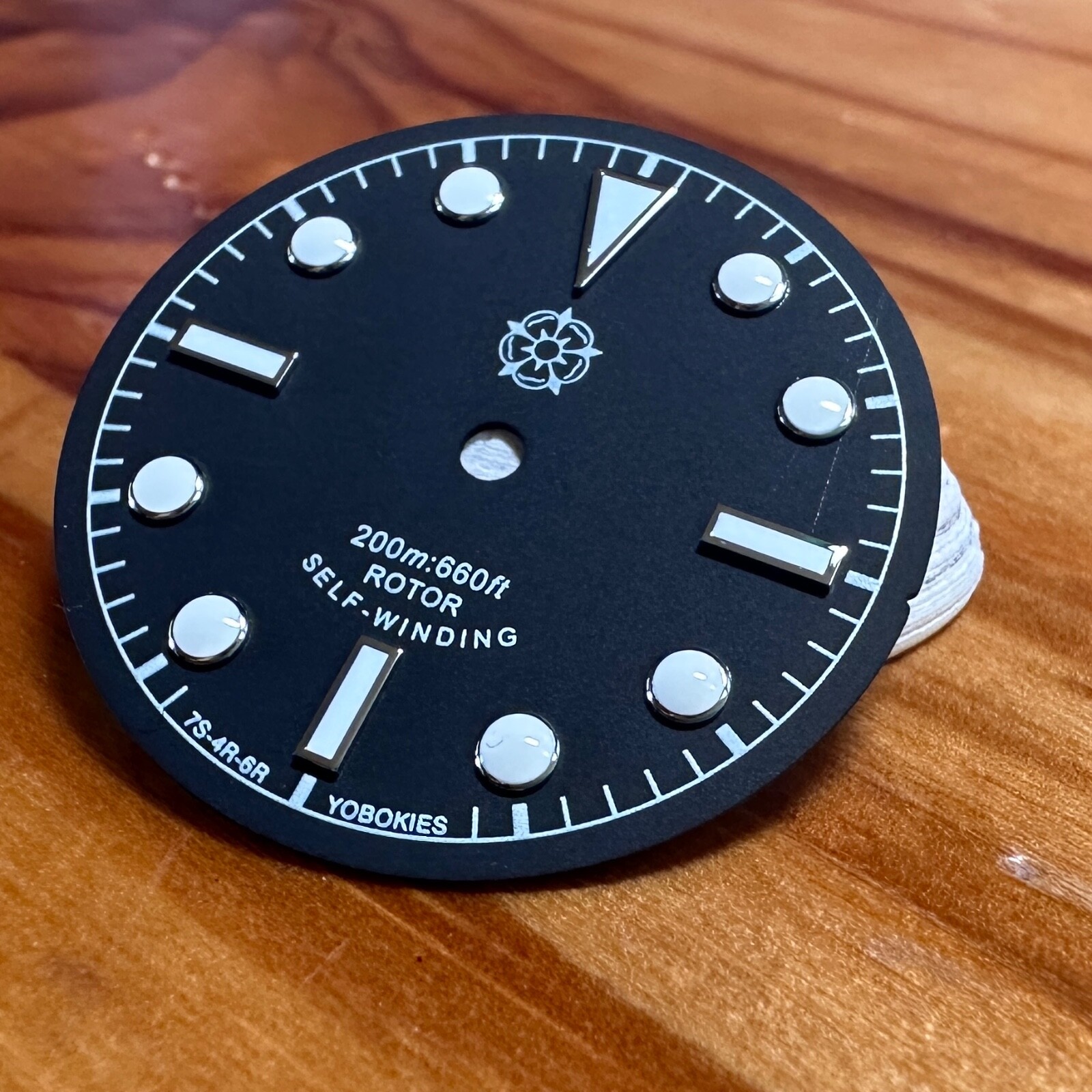 Imperfect Yobokies [Black Bay Dial] Black w/ Silver for Seiko SKX NH35~US Seller