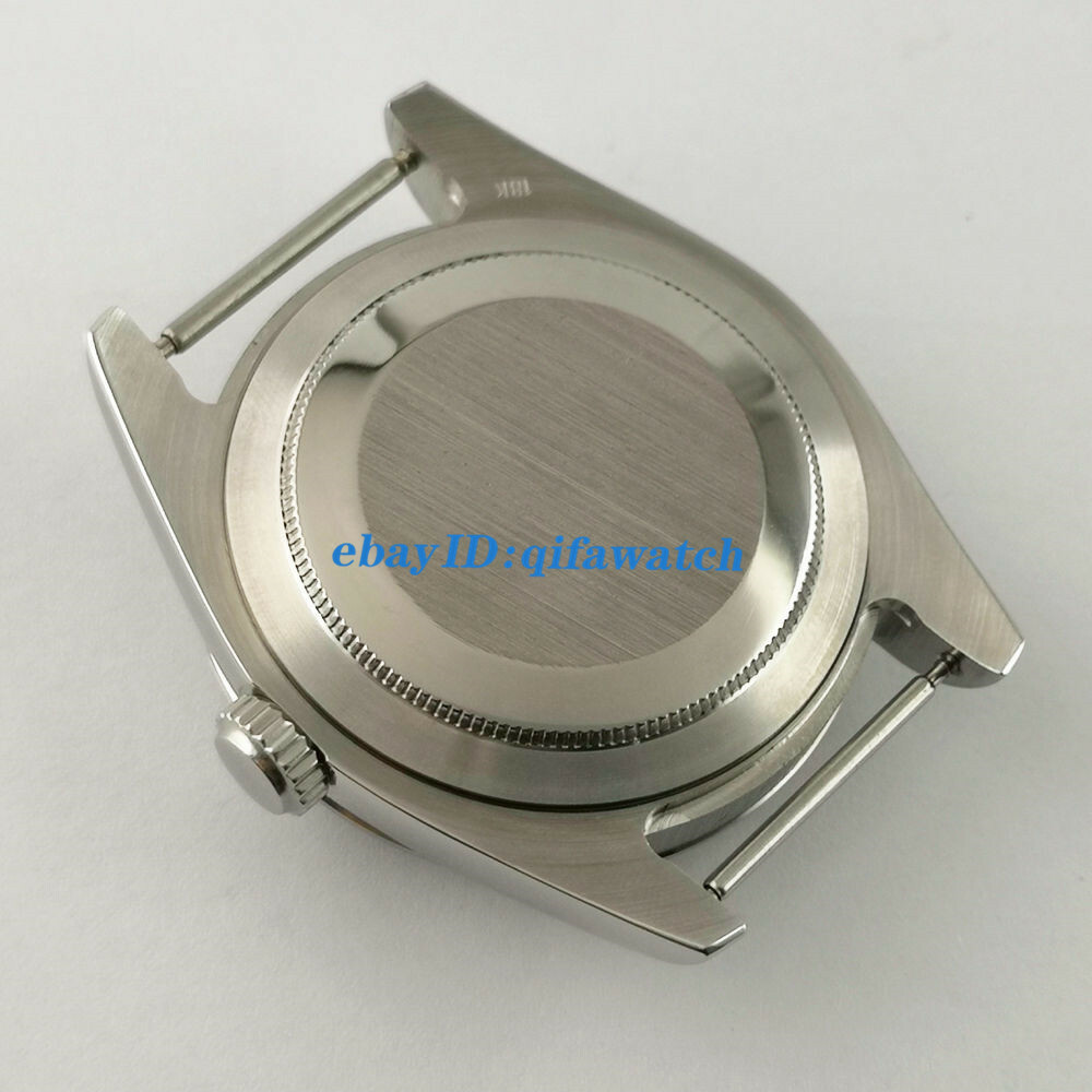 36mm sapphire Watch Case glass solid back For NH35 NH36 Automatic Movement