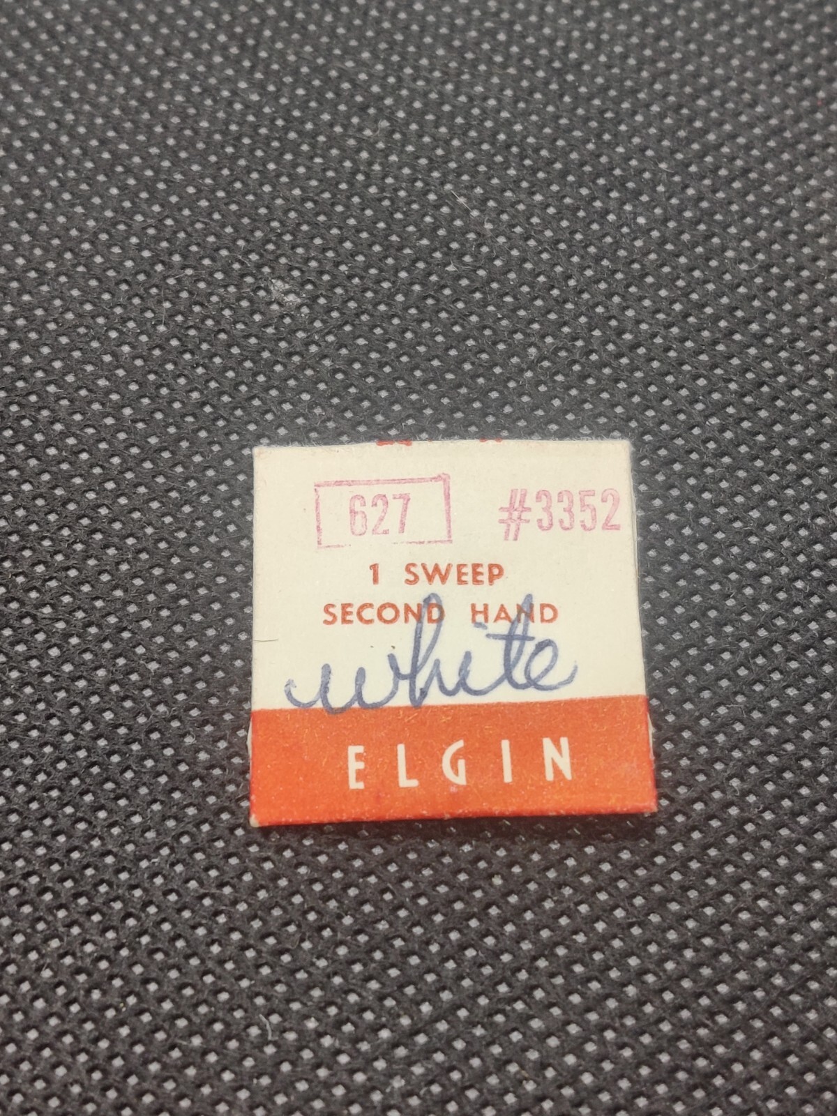 Original Factory NOS Elgin 627 #3352 white Sweep Second Hand