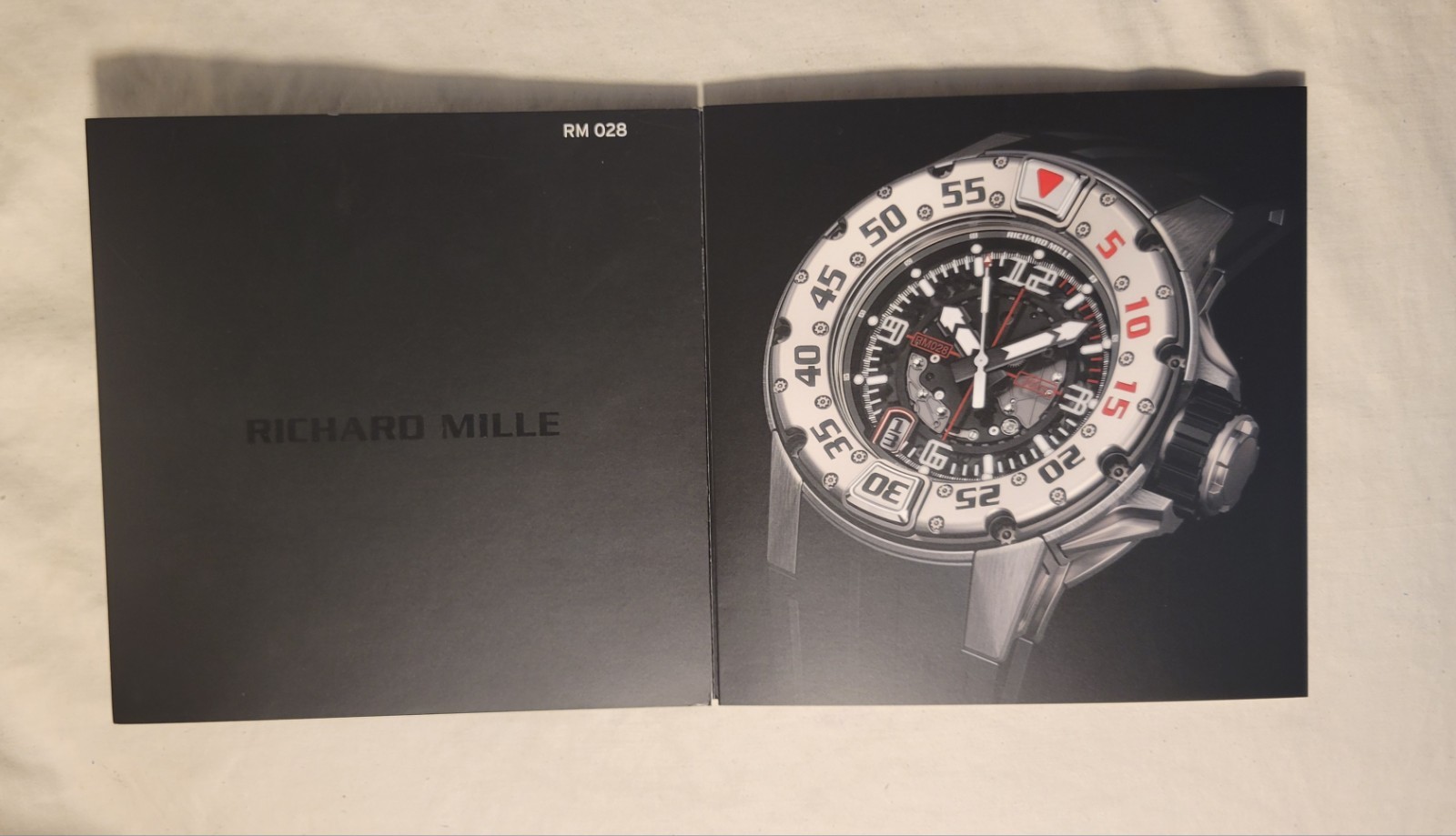 RARE Richard Mille RM028 Boutique Exclusive Technical Specification Leaflet