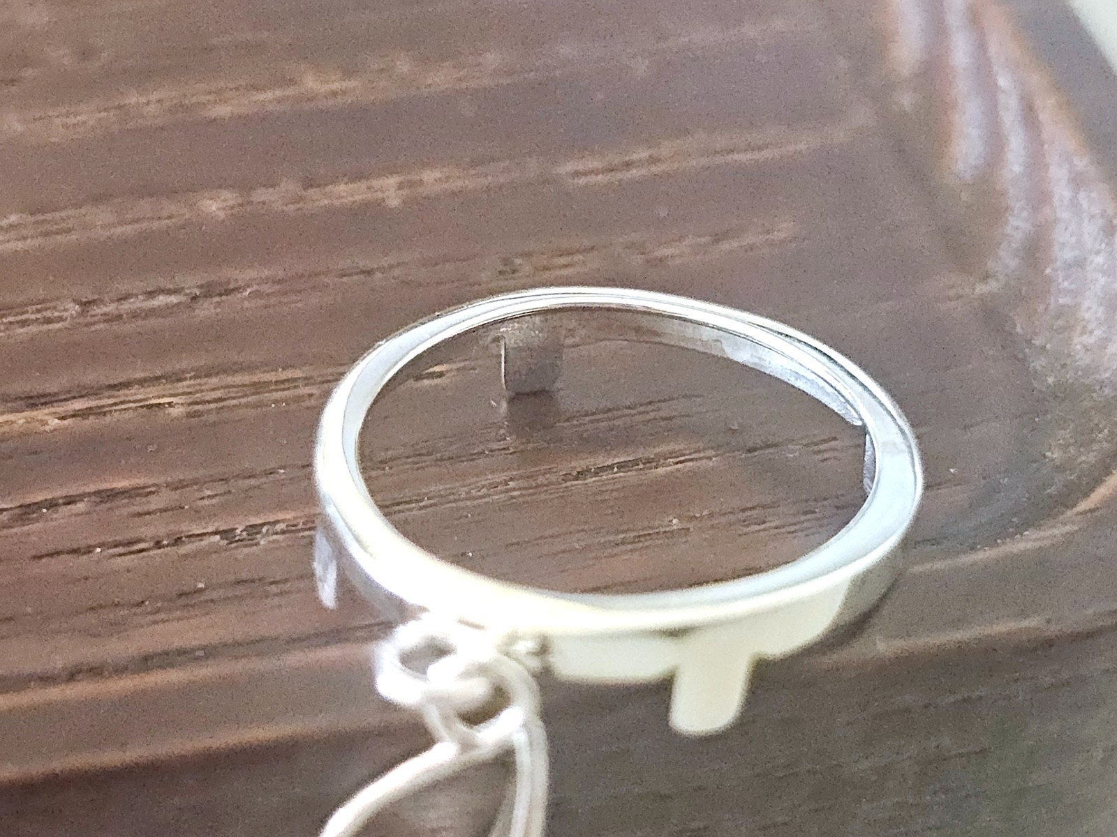 925 Sterling Silver Prong Back Simple Bezel for 19mm Penny 1 Cent Coins