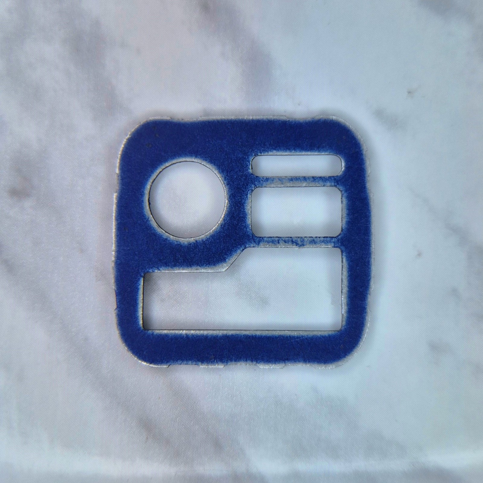 Laser-cut Aluminium Face Plate for Casio AE-1200, Anodised Distressed Appearance