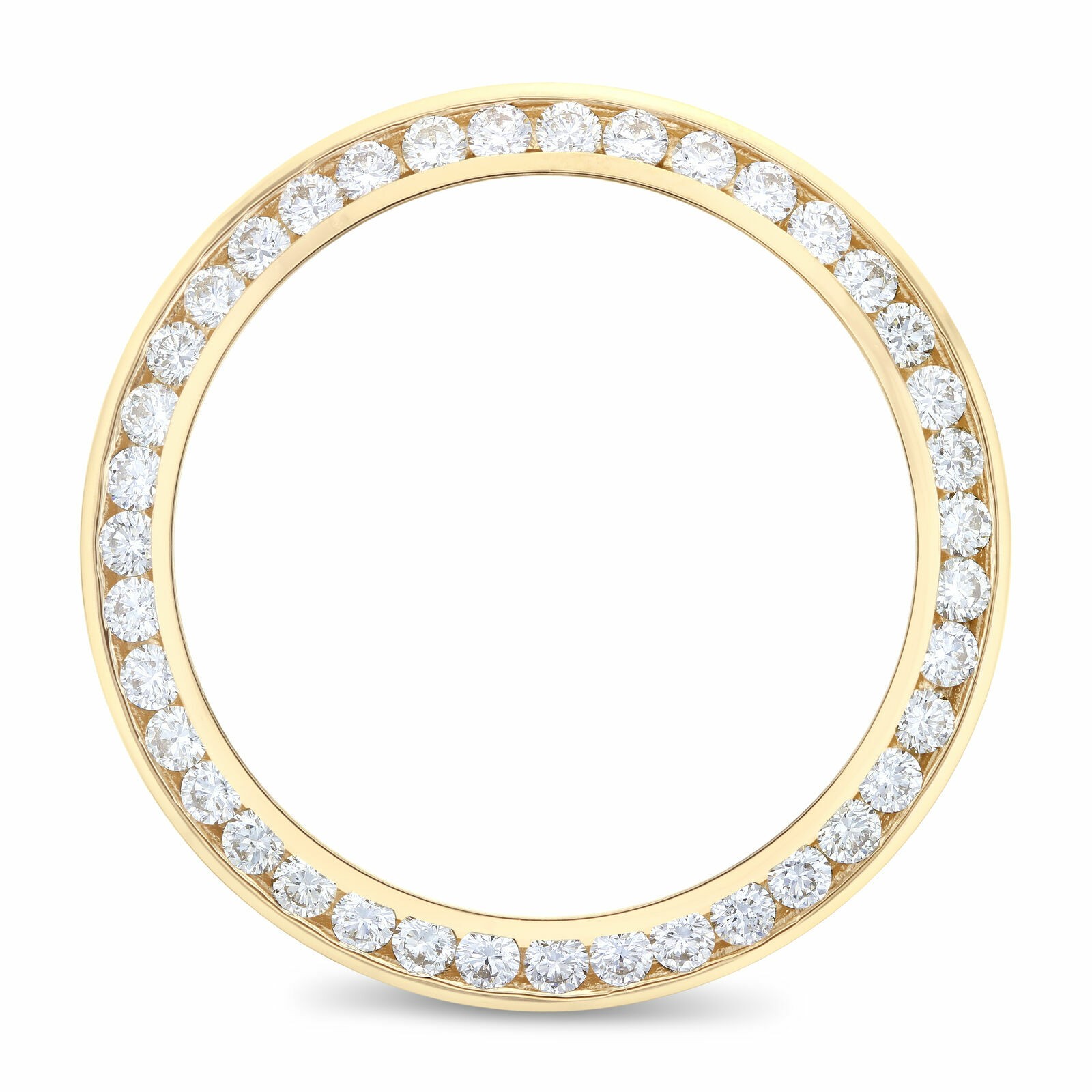 3CT CHANNEL NATURAL DIAMOND BEZEL 18KY 36MM ROLEX PRESIDENT 18038 18048 18078