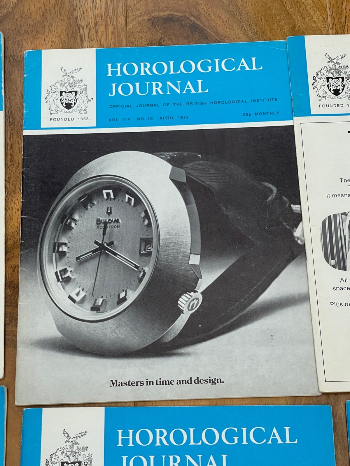 Job Lot Of 8 Vintage Horological Journals From 1972