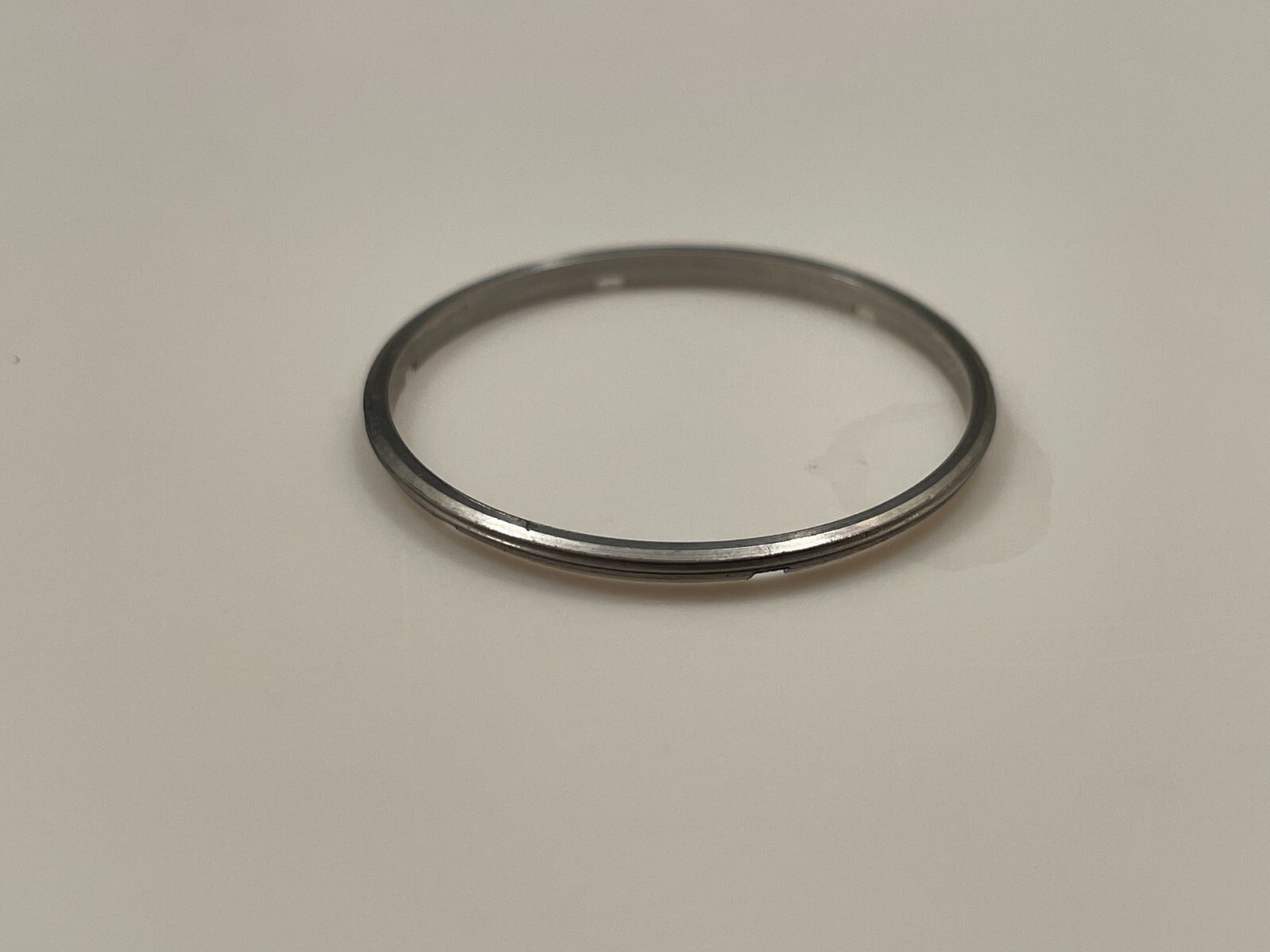 Bulova Accutron TWO Case Back Rings for watch, 214 CAL 2182 for parts stainless