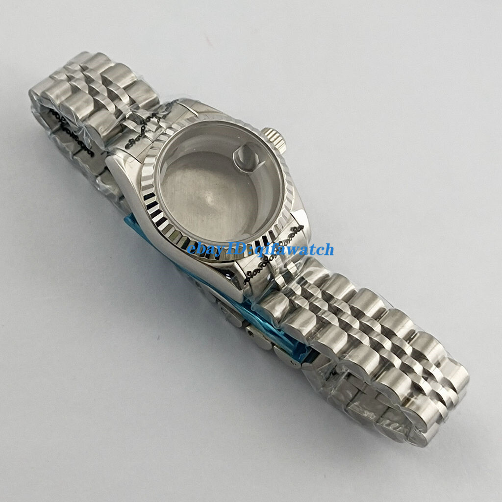 26mm Silver Gold Watch Case Sapphire Glass Fit NH05 NH06 Movement Accessories