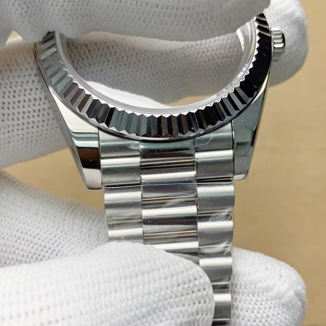 DIY 40mm Kit Stainless Steel Watch Case+ Dial + Hands For 2834 2836 No Movement