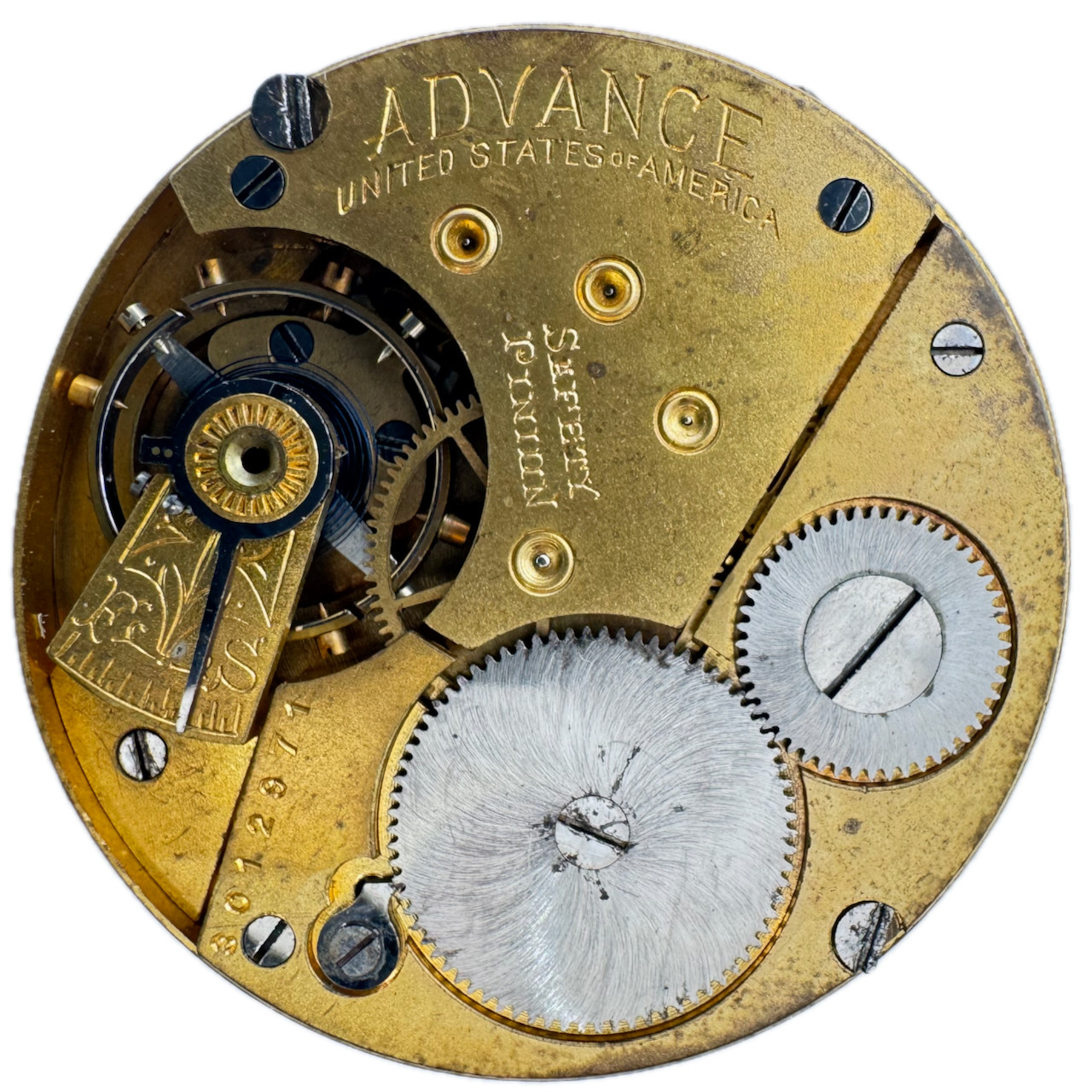 Antique 18s 1889 Elgin 5-Advance 11J Hunter Pocket Watch Movement 74 USA Gilt