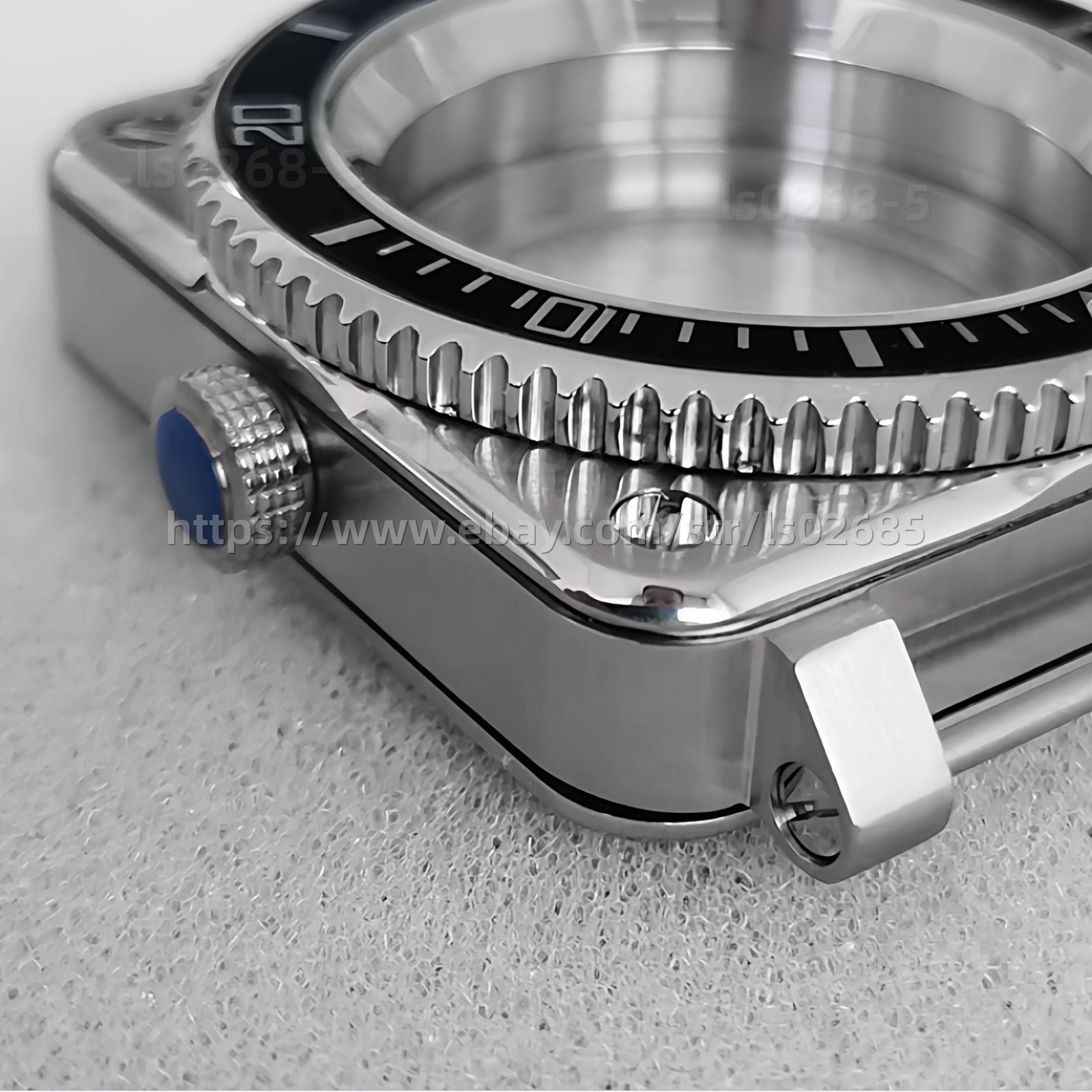 42mm Square Stainless Steel Sapphire Glass Solid Watch Case For NH35/36