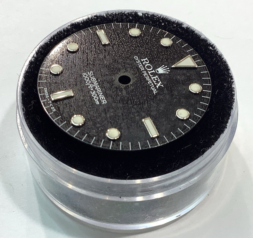 Original ROLEX 14060 SUBMARINER No Date FROZEN Patina Black Tritium Dial