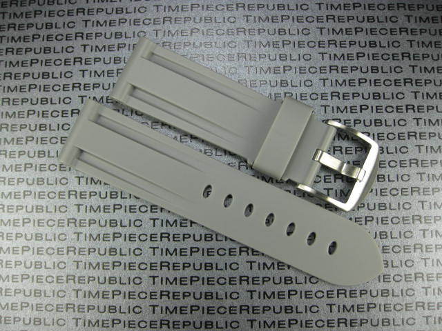 New 26mm HQ PU Rubber Diver Watch Band Tang Buckle Strap PAM I