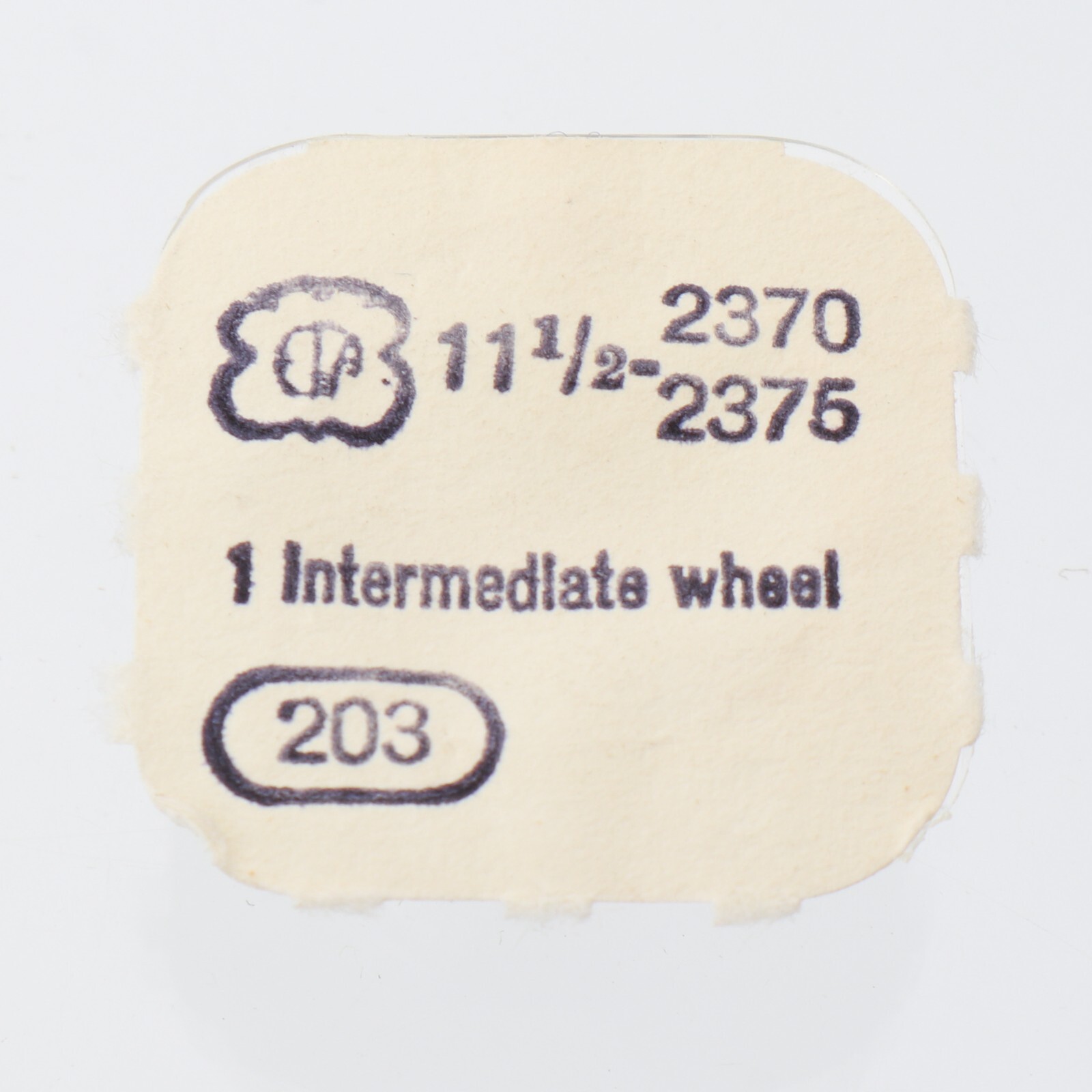 NOS Genuine ETA 2370 Watch Intermediate Wheel Part #203 Watchmakers (C16D11)