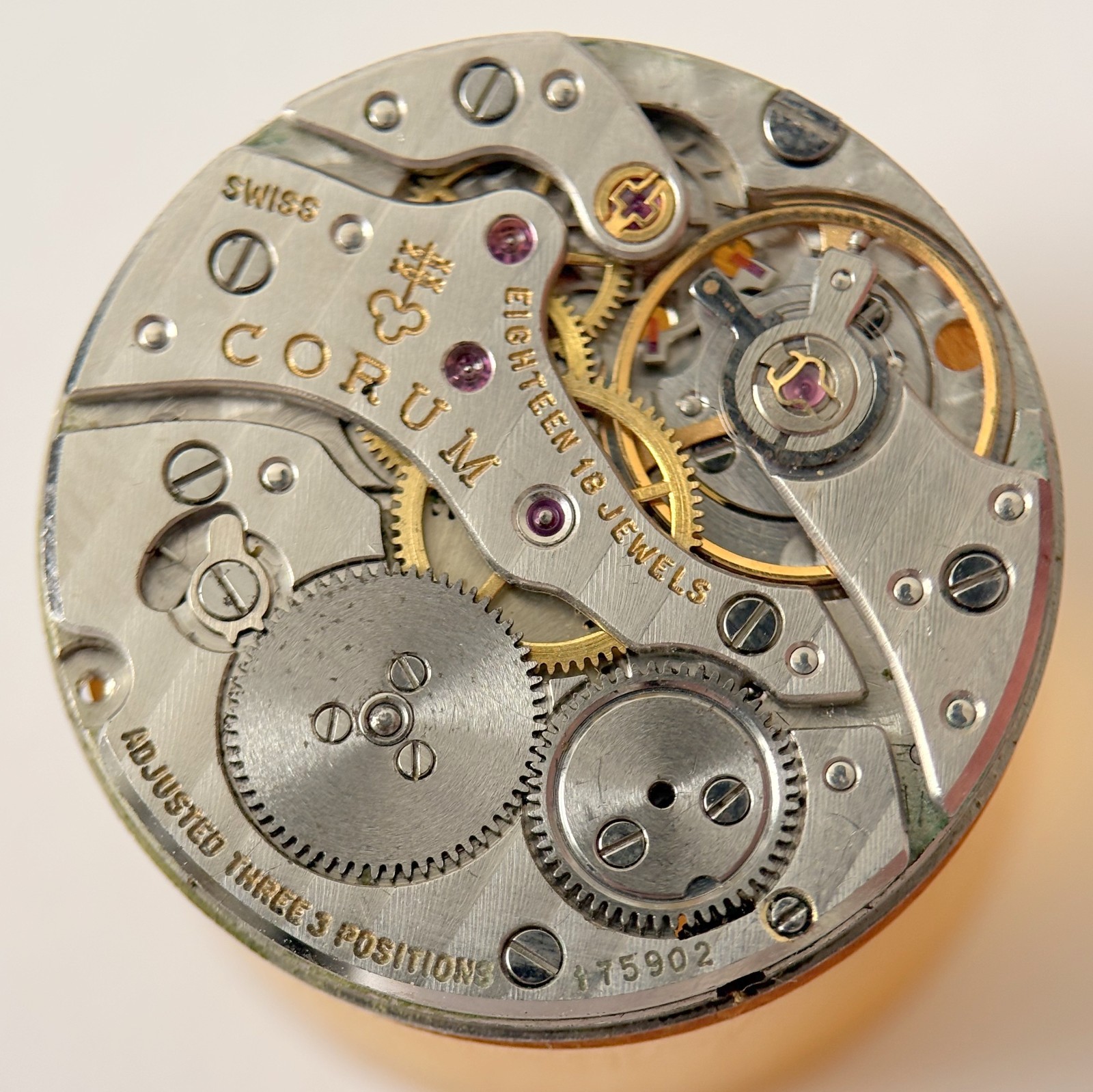 Frederic Piguet 21 Corum Watch Movement Part Balance Spring Plate Fork Barrel 2
