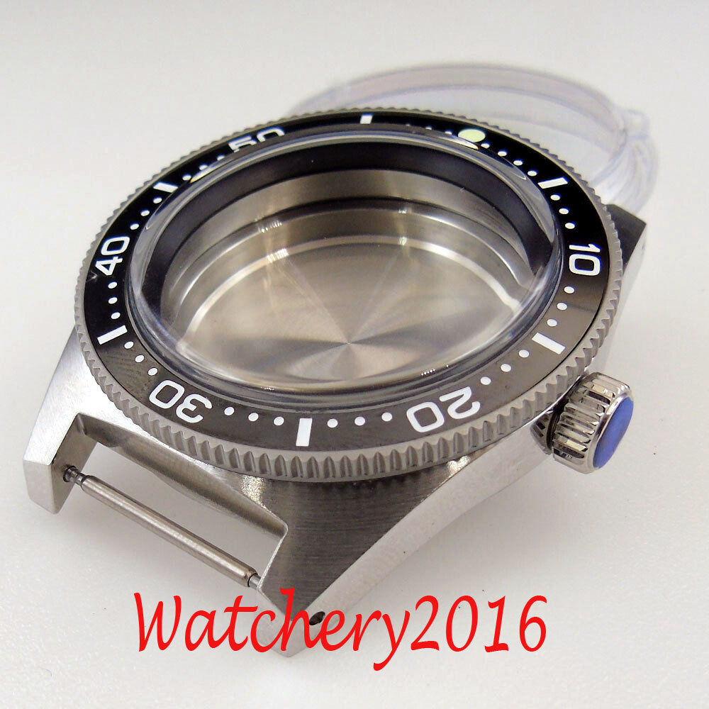 300m Dive 62MAS Watch Case for NH35 NH36 PT5000 ETA2824 Movement Domed Sapphire