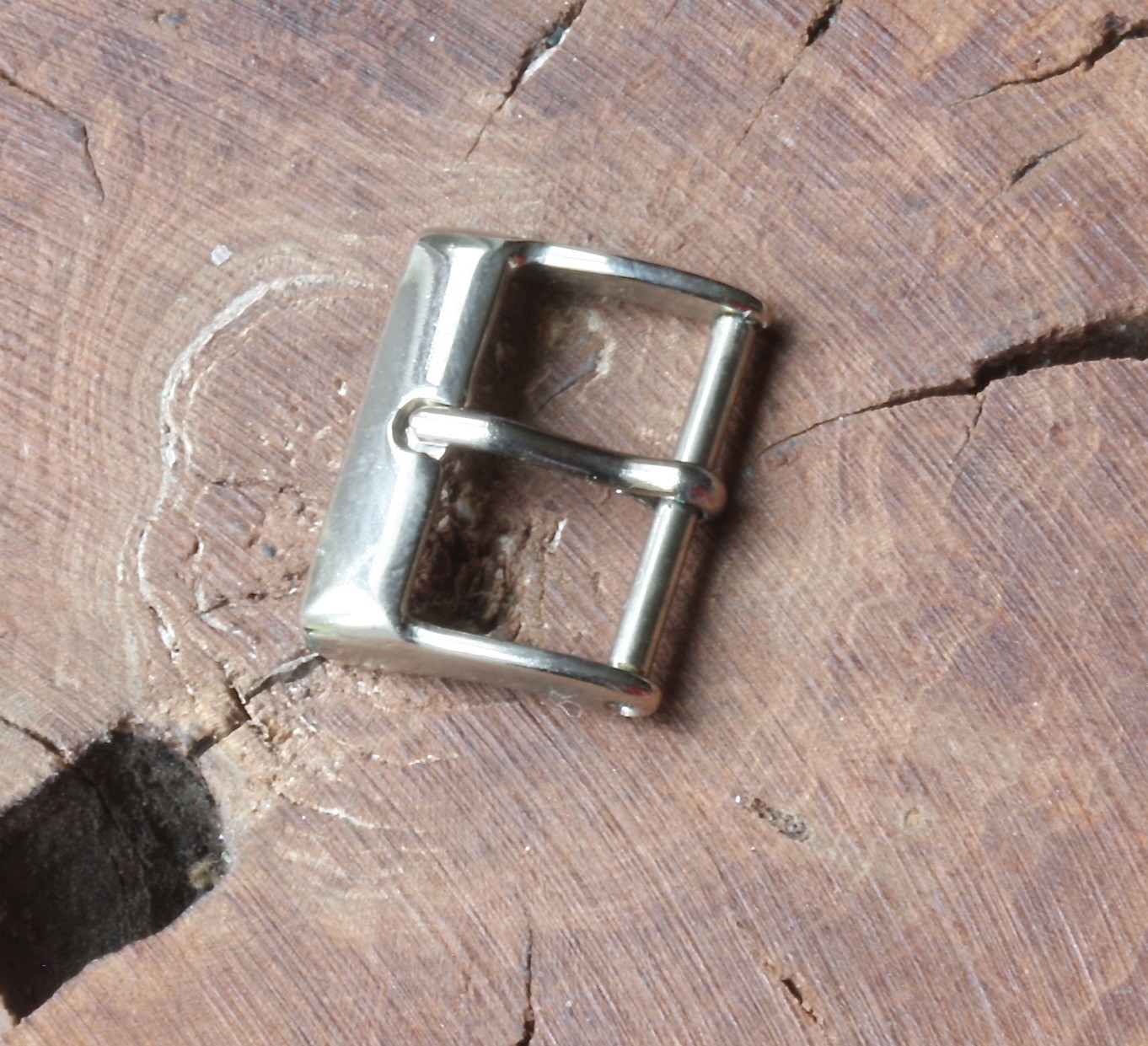 1950s old stock vintage watch buckle Stainless Steel 16mm inner opening
