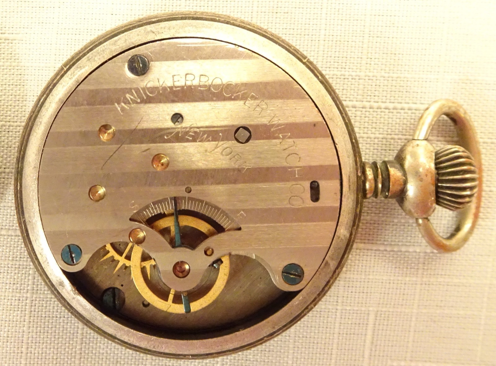 Knickerbocker Pocket Watch 6S 4J Antique Parts or Repair