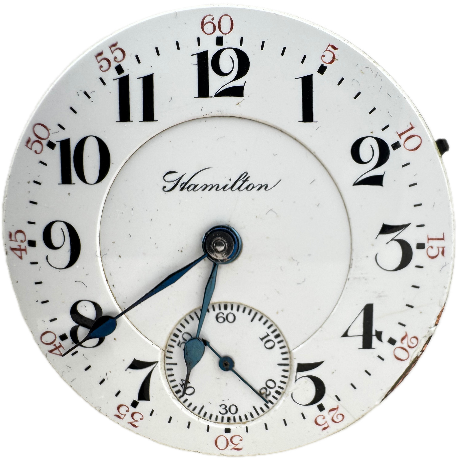 Antique 18s Hamilton Double Sunk Limited Approval Pocket Watch Movement 940 USA