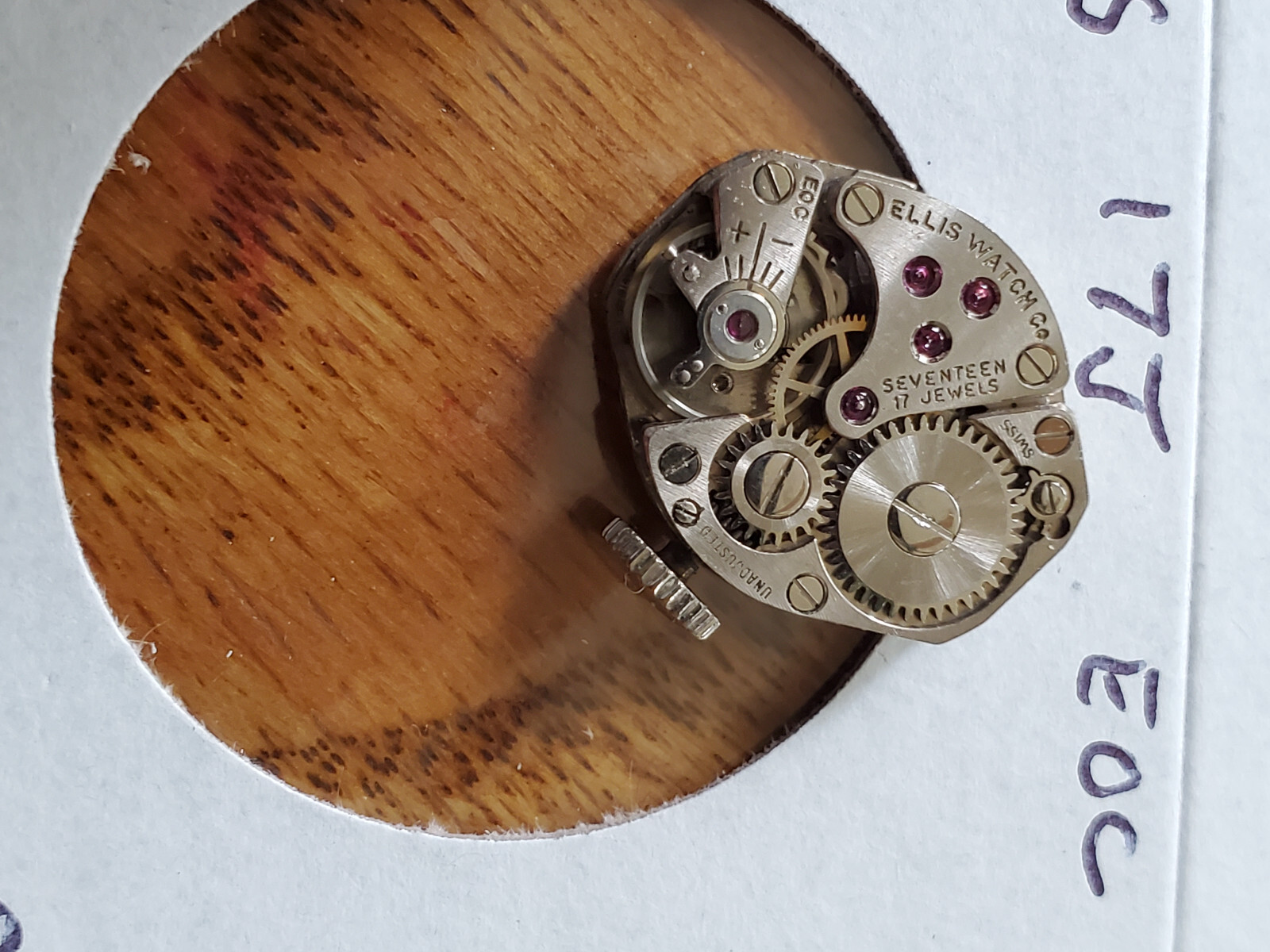 LADIES ELLIS 17J EOC WRIST WATCH MOVEMENT #609