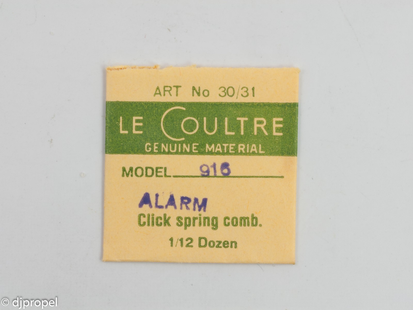 LeCoultre Genuine Part 7434 Alarm Click Spring for Model 916