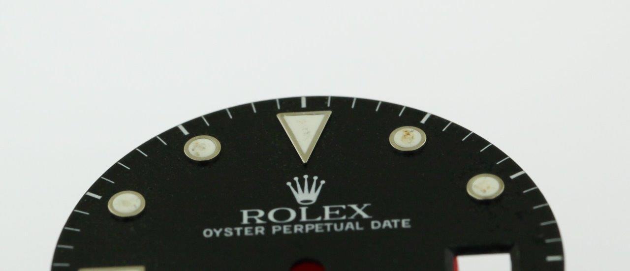 Original Men’s Rolex Submariner Date Gloss Black Gilt Dial 16800 16610 S/S #D44