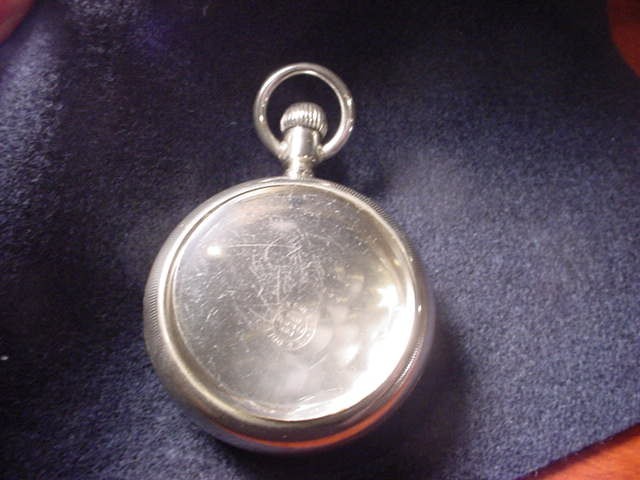 18 SIZE OPEN FACE LEVER SET CASE GREAT NICKEL CASE–EXTRA THICK CRYSTAL!! #104
