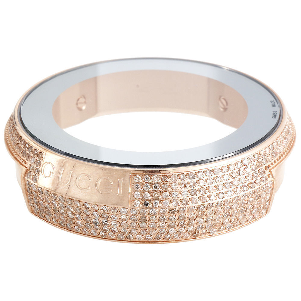 Latin Grammy Rose Metal Diamond Watch Casing I Gucci Digital 2.50 CT. YA114222
