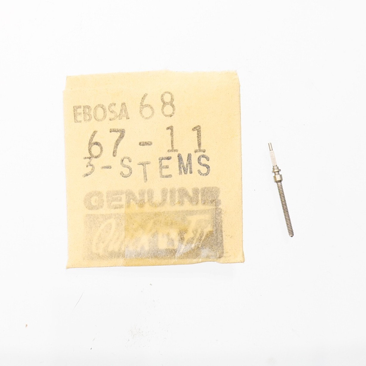 NOS Ebosa Cal 68 Wrist Watch Stem Part New Old Stock Watchmakers (C7D20)