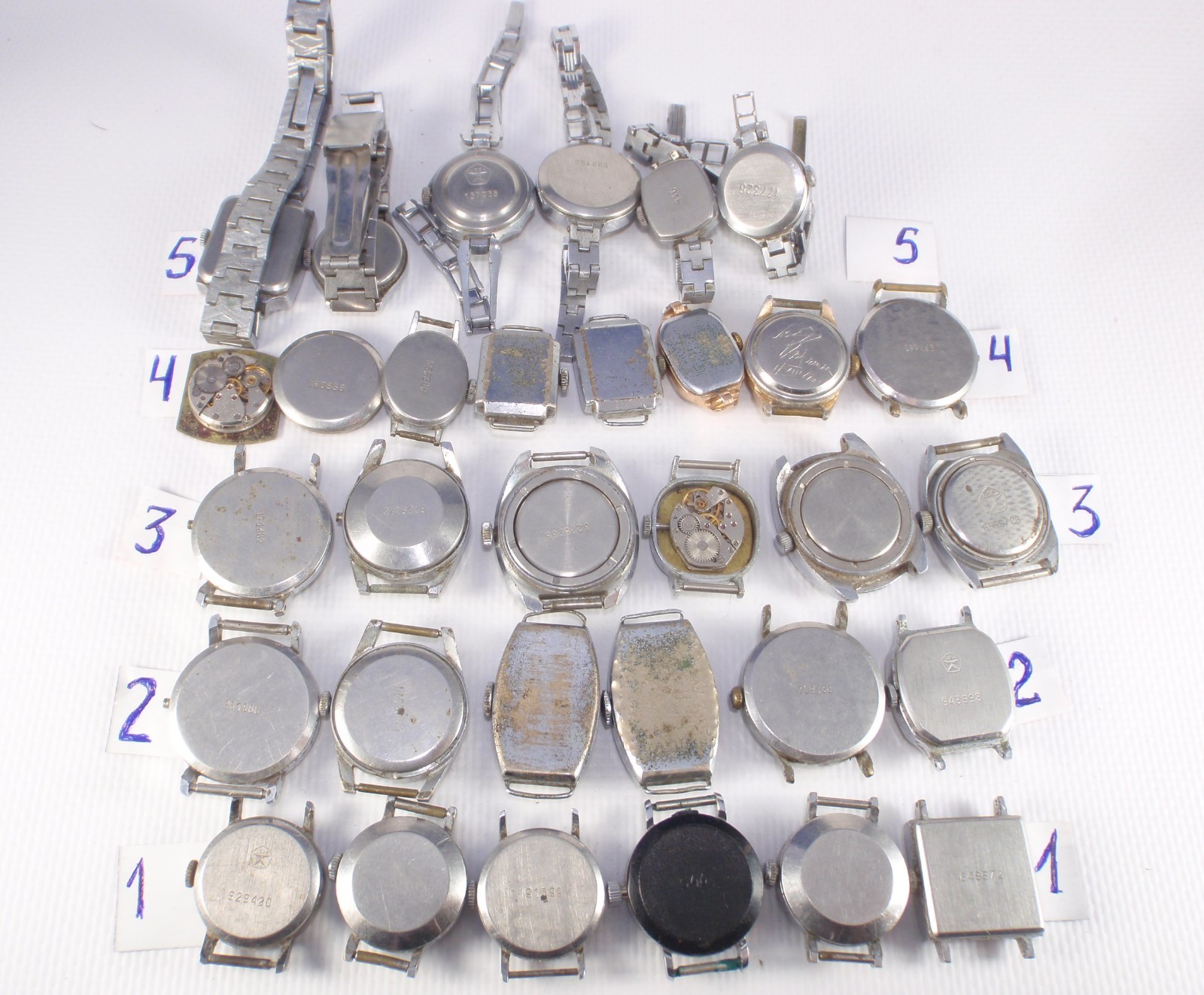 Women’s Watches 30pcs USSR for PARTS or REPAIR Vintage Soviet Mechanical Watch