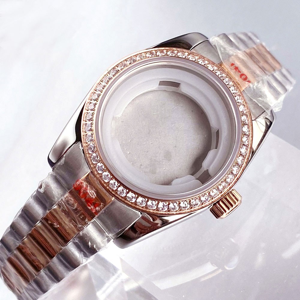 31MM Sapphire Crystal diamond Watch Case Fit NH05A NH06A Ladies’ watch case