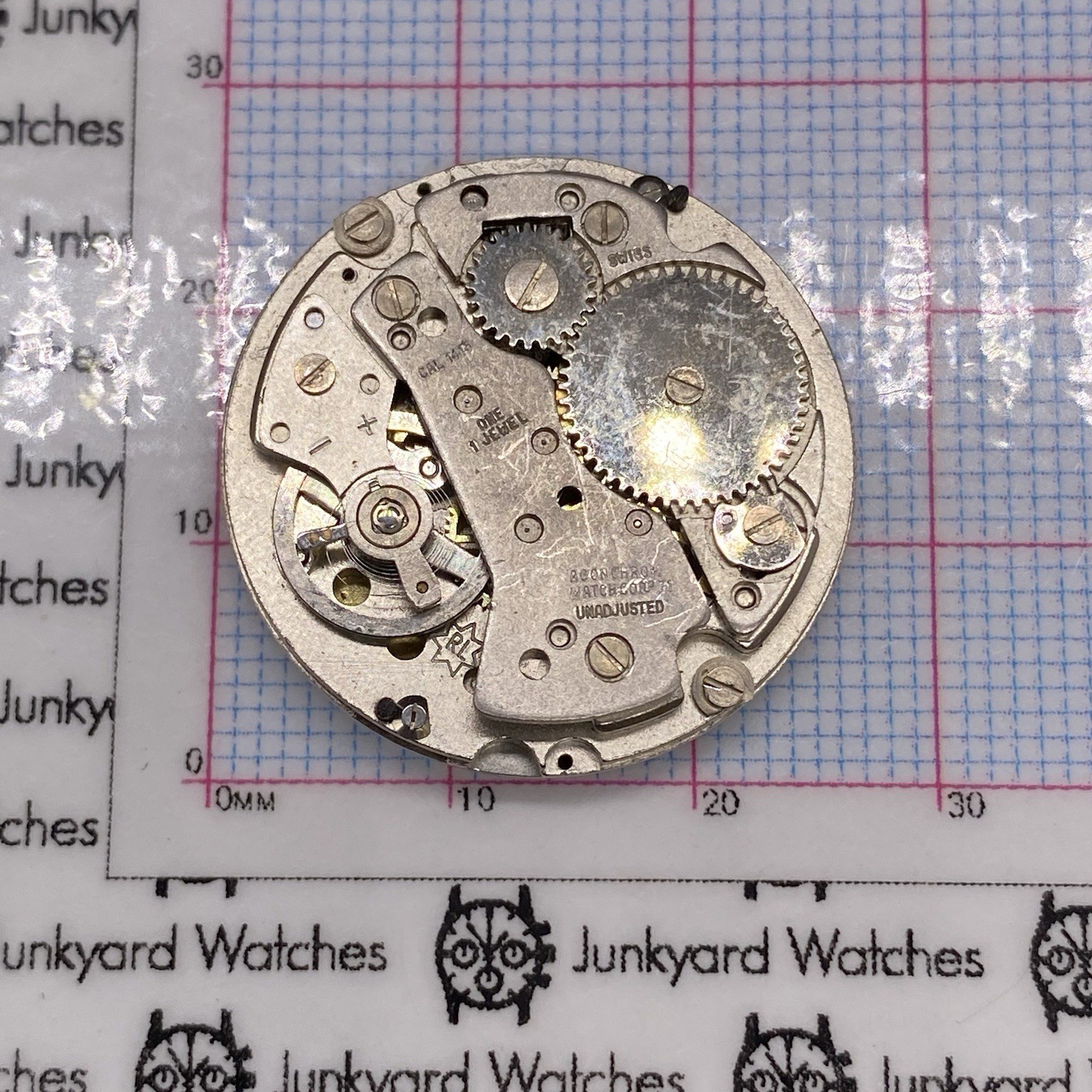 Sears Watch Movement Repair Parts Spares One Jewel Swiss Ronda RL CAL 1115