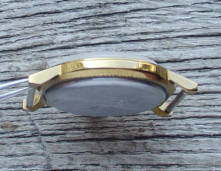 Vintage Dress watch Luch (Russia USSR) mens watch . BLACK DIAL.