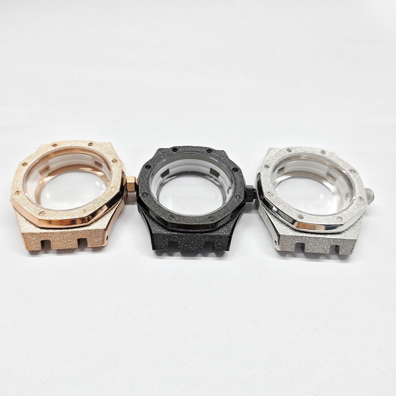 41mm NH35 Watch Case Stainless Steel Sapphire Octagonal Style Modified