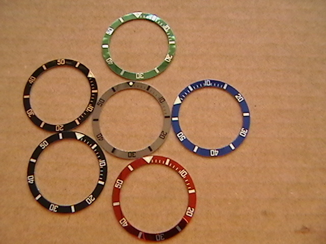 Replacement for Old Tag Heuer 1000 Watches Bezel Insert Blue,Silver,Green,Black