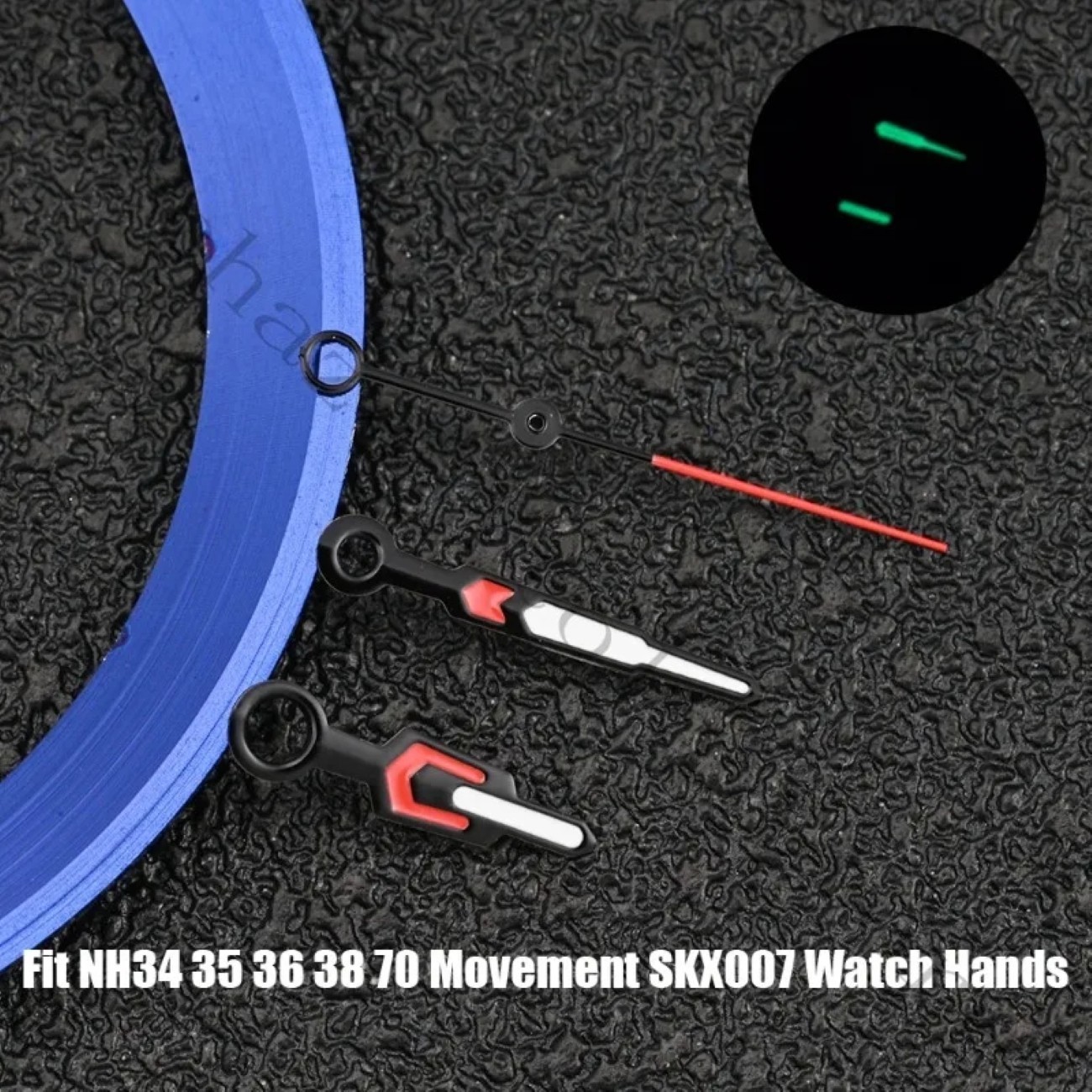 C3 Green Luminous Watch Hands for NH35 NH34 NH36 7S26 4R35 Movement