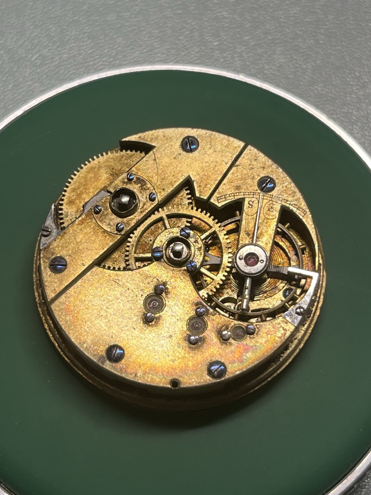 High Grade 10s Augustin Perrenoud Ponts Key Wind Pocket Watch Movement 38.1mm