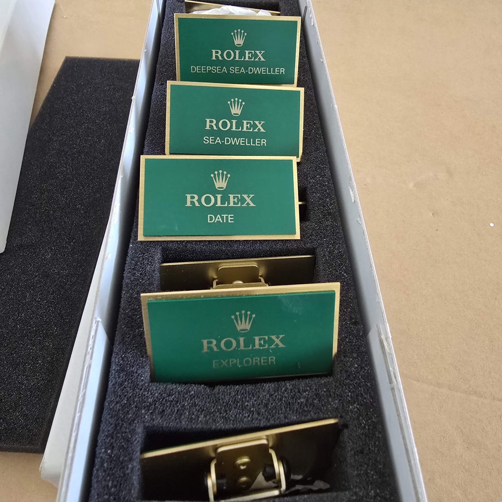 Genuine Rolex Baby label Tags. Authorised Dealer DISPLAY PLAQUE. Each
