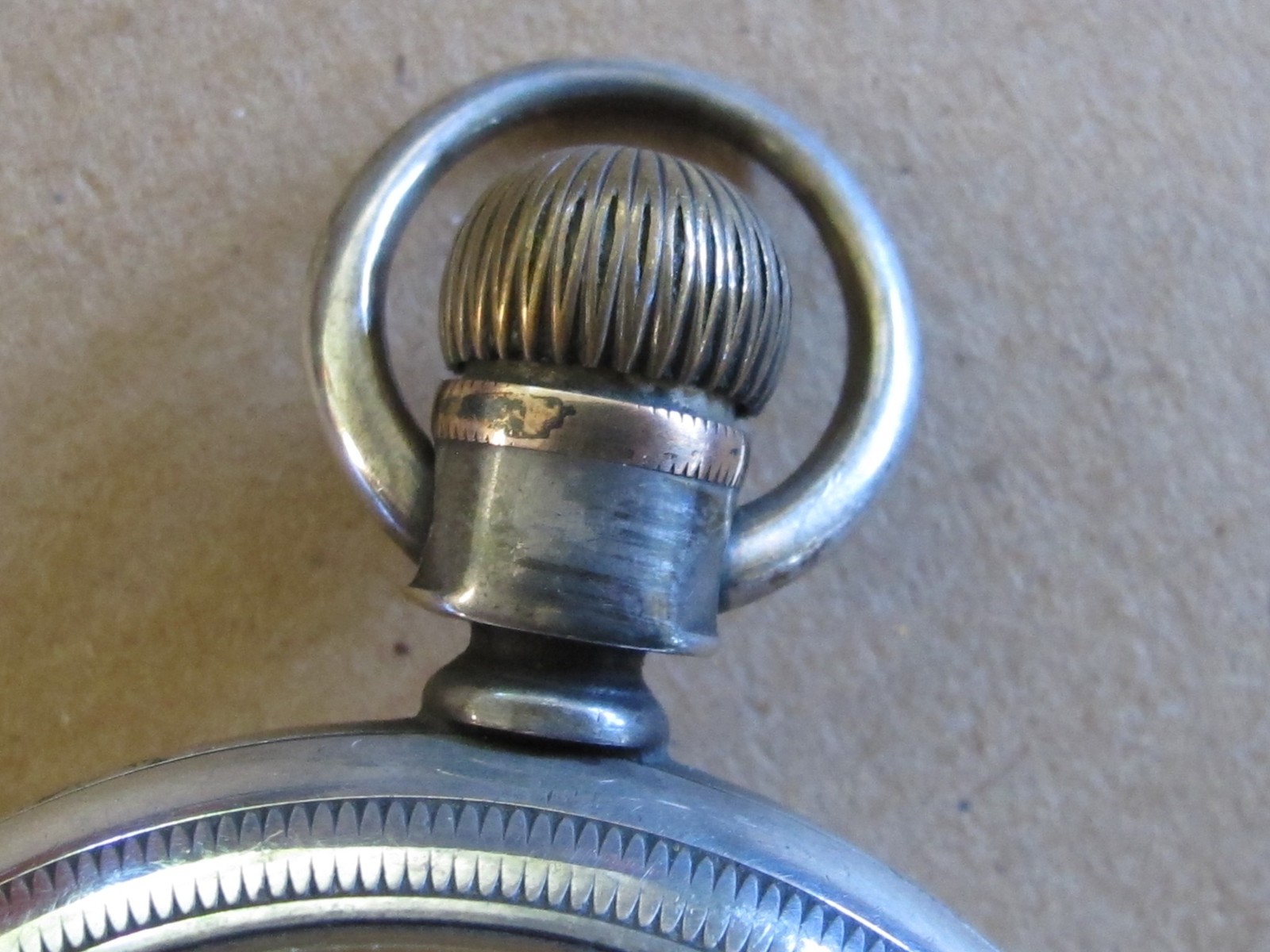 CRESCENT COIN SILVER Heavy POCKETWATCH CASE 18 SIZE Open Face – Lever Set