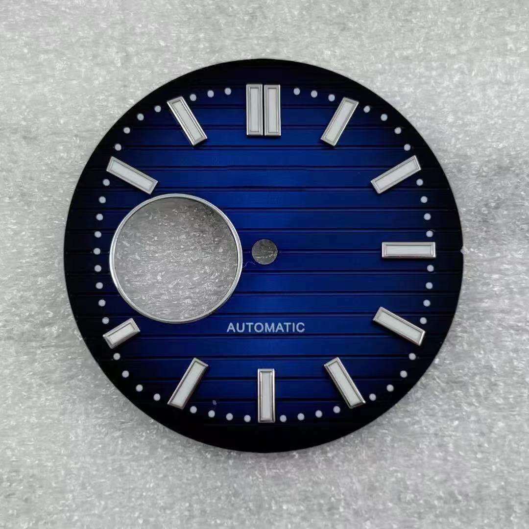 30.5mm Openwork Watch Dial Green Lume for Nh38 Nh70 Movement Watch Accessories
